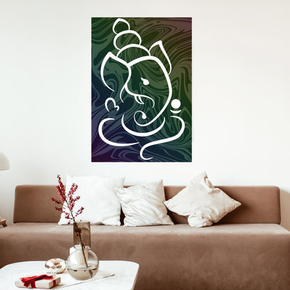 Ganpati Canvas Print | Ganesh Wall Art | Hindu Wall Decor | Ganpati Wall Decor  | Lord Ganesha Canvas Gift | Hindu God Lord Ganesh Canvas